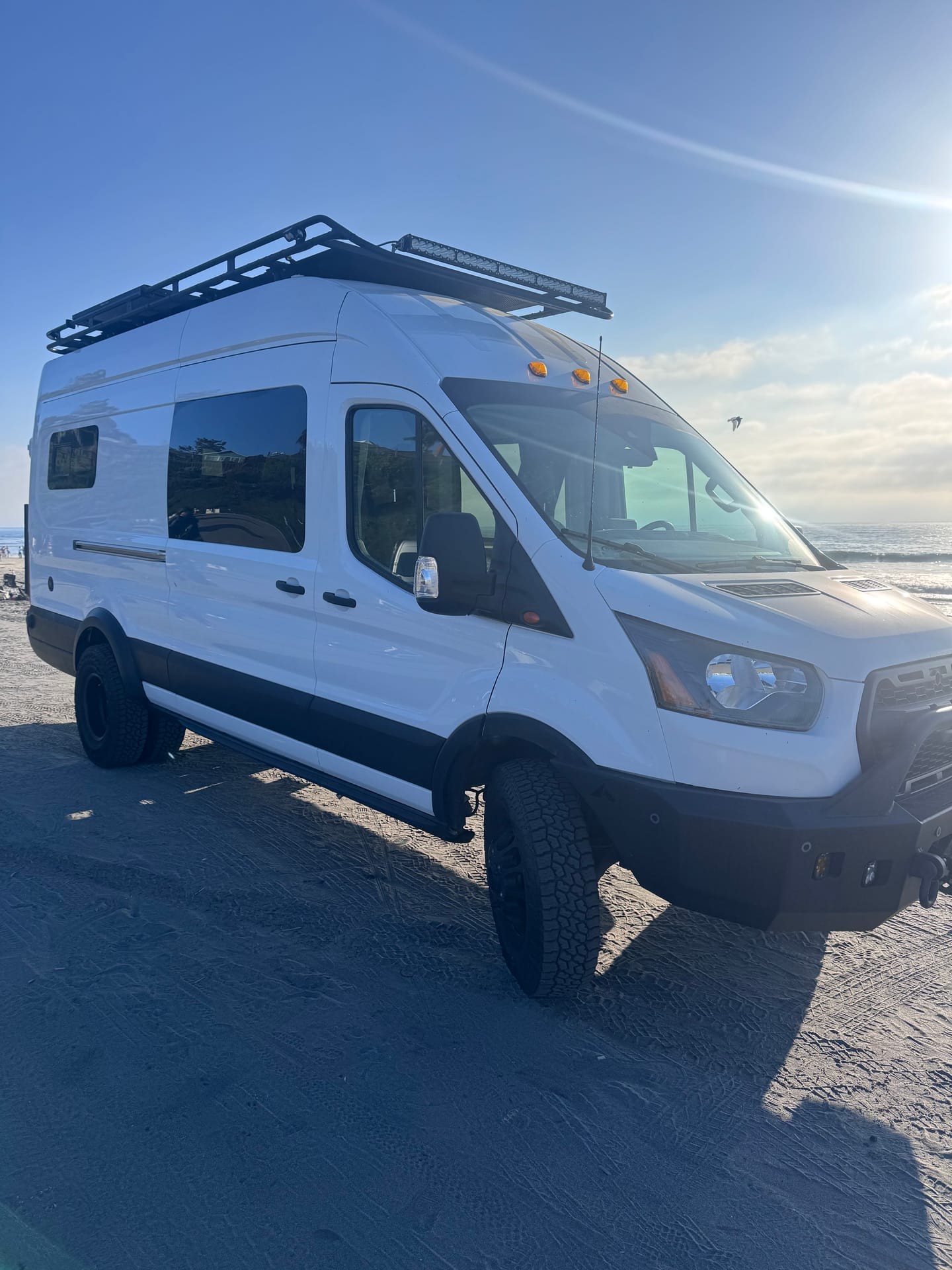 Exterior system in a Transit van conversion